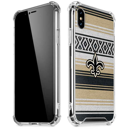 NFL New Orleans Saints Trailblazer iPhone XS Max Clear Case